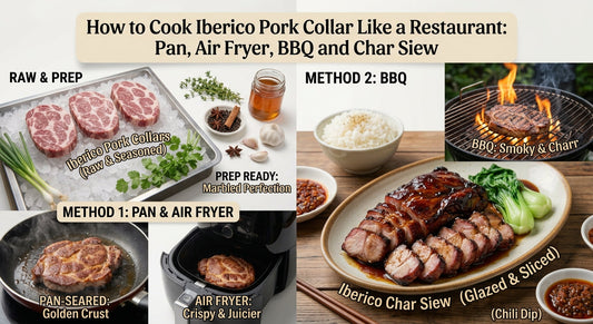 How to Cook Iberico Pork Collar Like a Restaurant: Pan, Air Fryer, BBQ and Char Siew