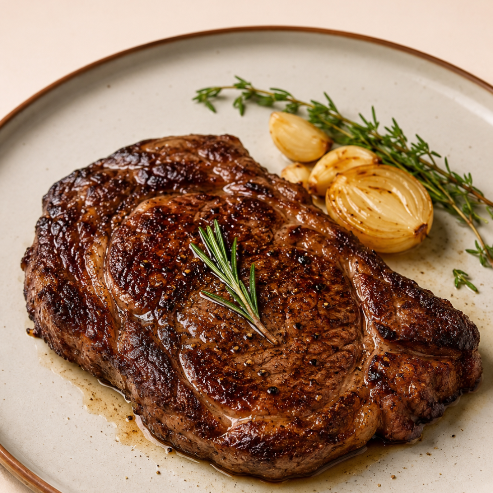 150 Days Grain Fed Black Angus Ribeye Steak