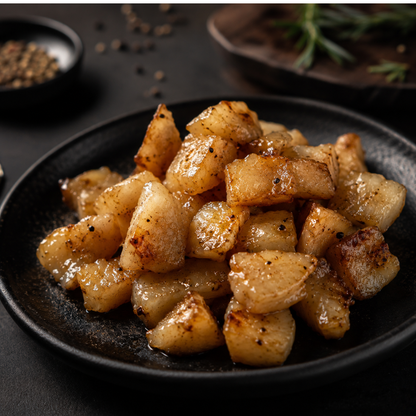 Seared grass-fed beef fat cubes – Tasty Food Affair
