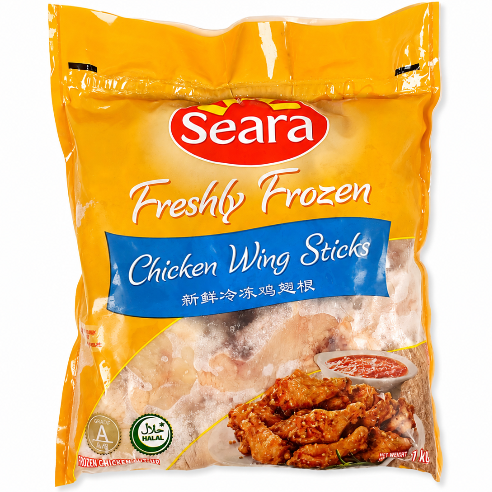 Chicken drumettes (wing sticks), 1kg, in frozen retail pack – Tasty Food Affair