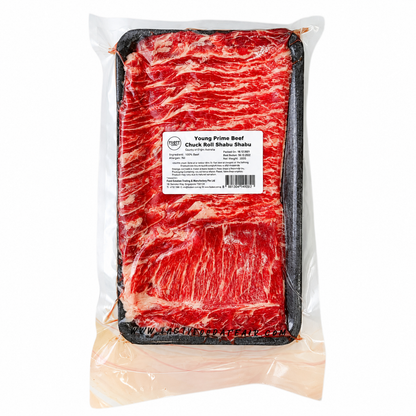 Young Prime Grass Fed Chuck Roll Shabu Shabu