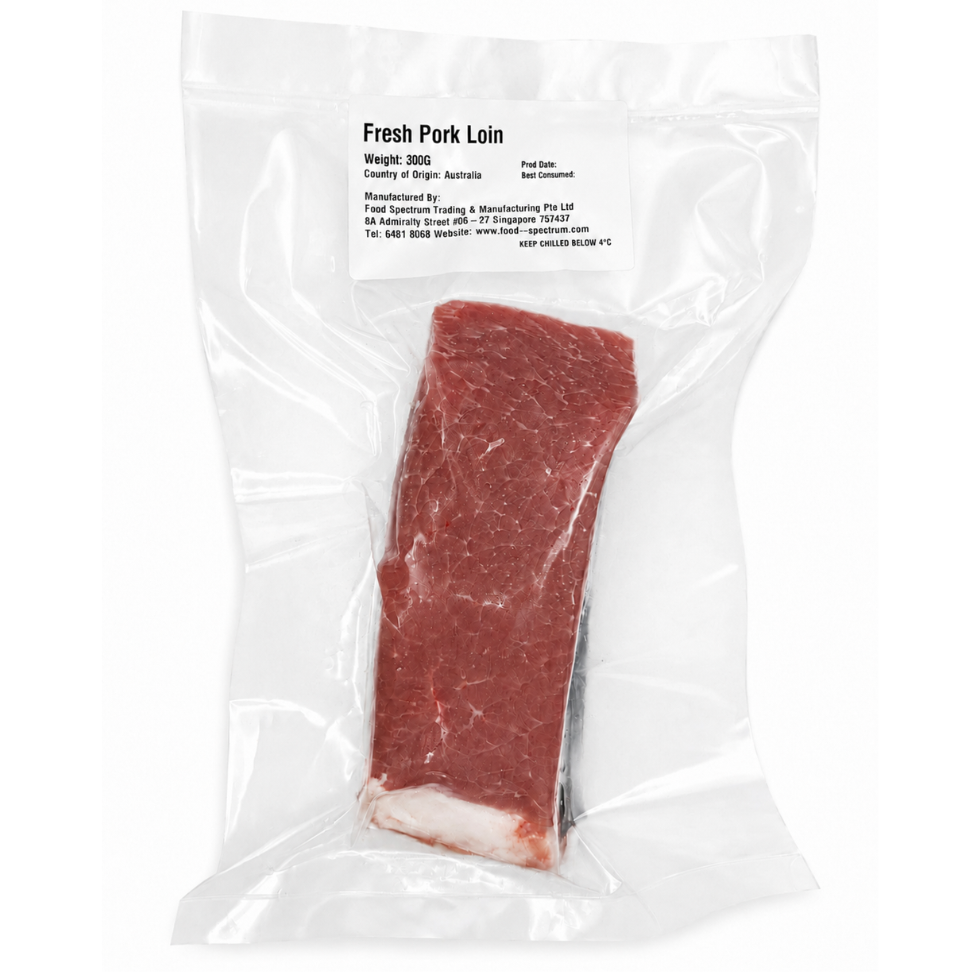 Australia Fresh Pork Loin with Fat Cap