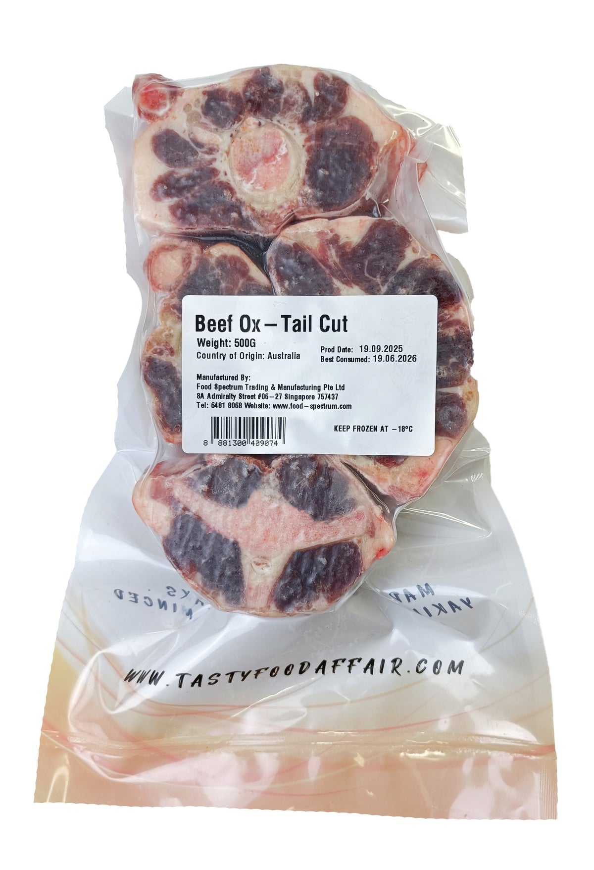 Grass-Fed Beef Ox-Tail Cut | Rich in Collagen | Tasty Food Affair