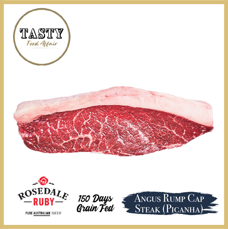 Rosedale Ruby 150 Days Grain Fed Black Angus Beef Rump Cap Steak (Picanha)