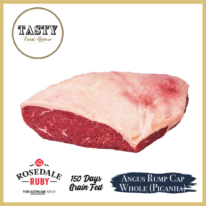 150 Days Grain Fed Black Angus Beef Rump Cap Whole (Picanha)