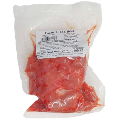 Fresh grass-fed sliced beef, 300g, chilled in vacuum pack – Tasty Food Affair