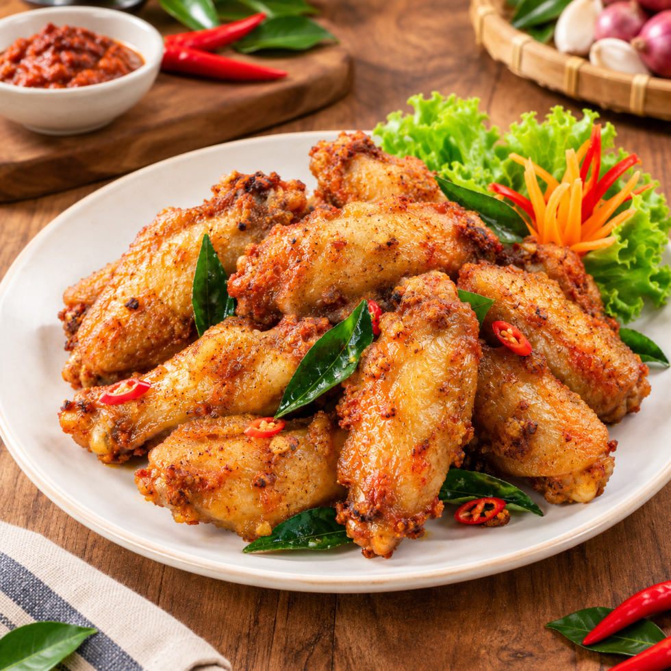 Har Cheong Gai Prawn Paste Chicken Mid Wings