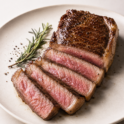 150 Days Grain Fed Black Angus Striploin Steak