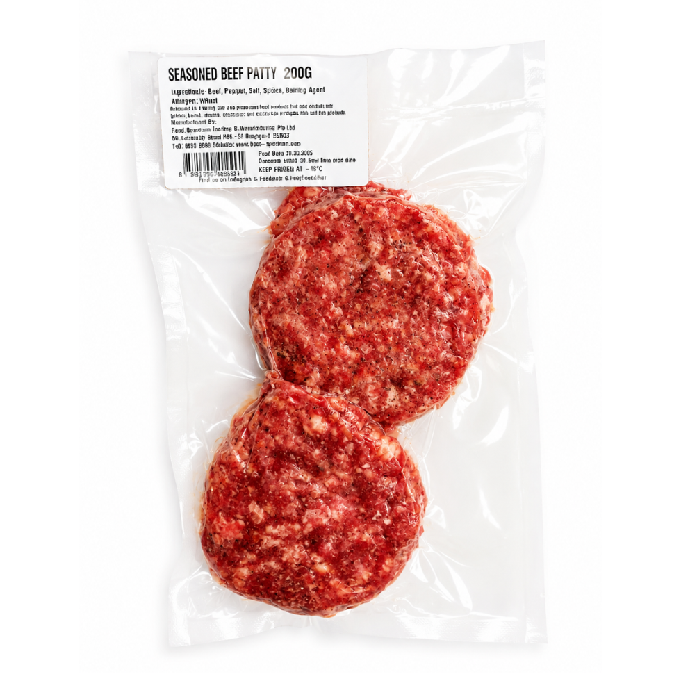 Seasoned Beef Patty (100g x 2pcs)