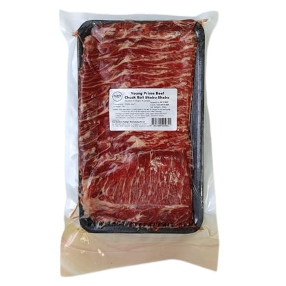 Young Prime Grass Fed Chuck Roll Shabu Shabu