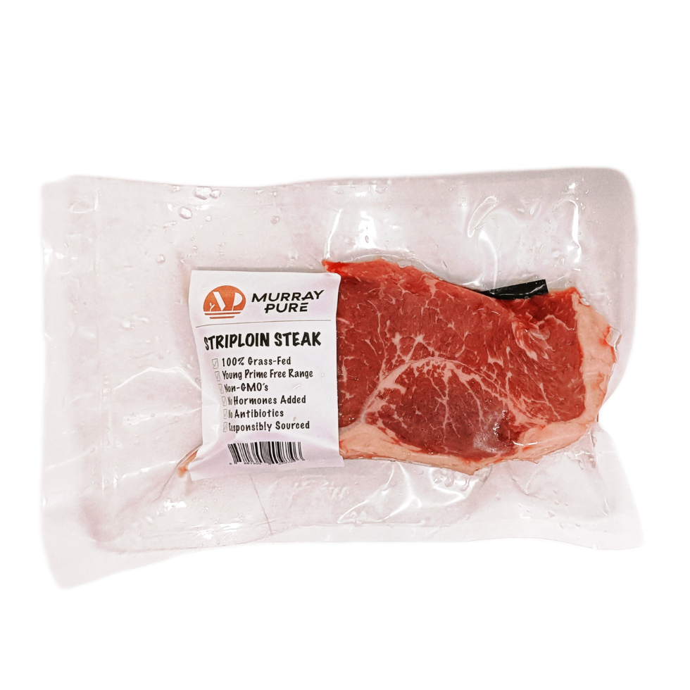 Young Prime Grass Fed Striploin Steak
