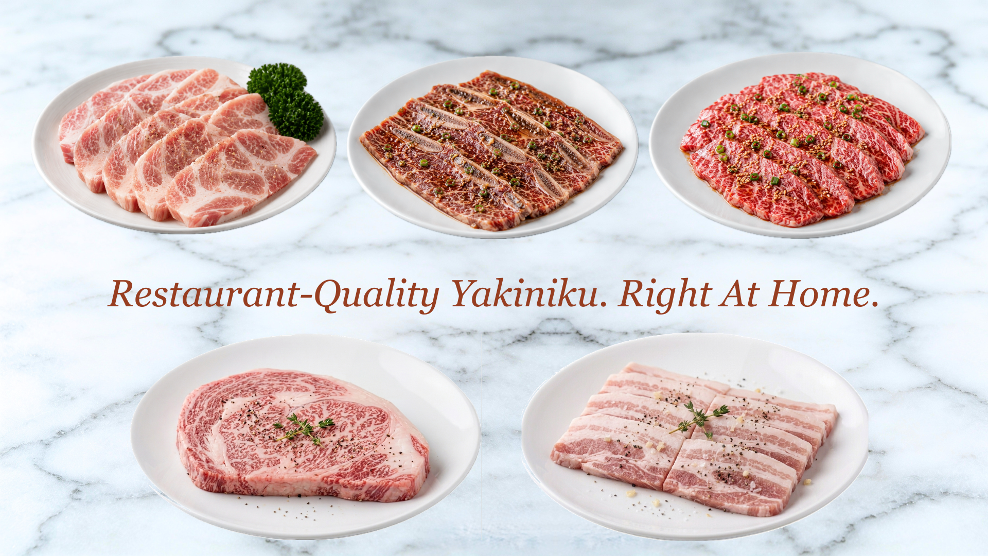 Restaurant Quality Yakiniku. Right At Home.