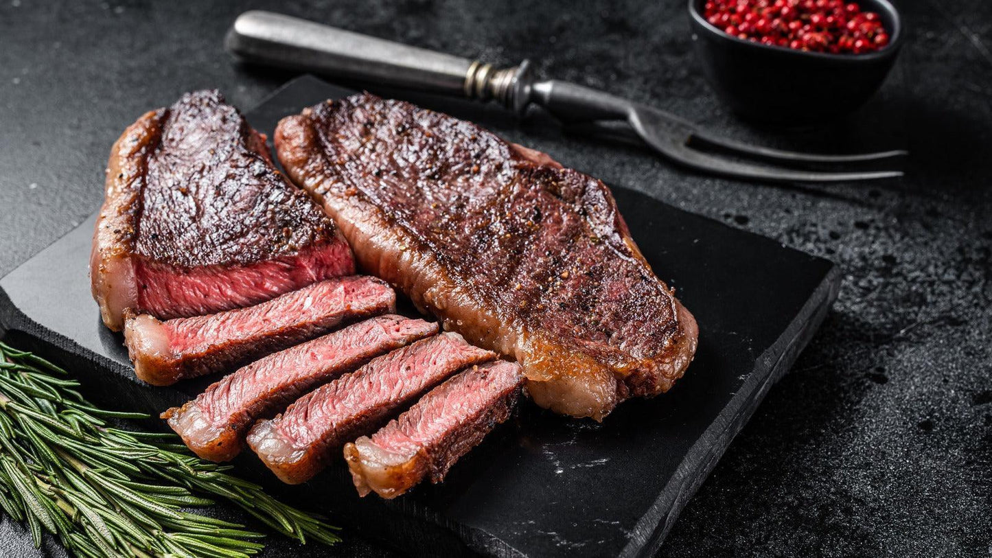 Hormone-free Australian striploin steak vacuum-packed by Tasty Food Affair Singapore