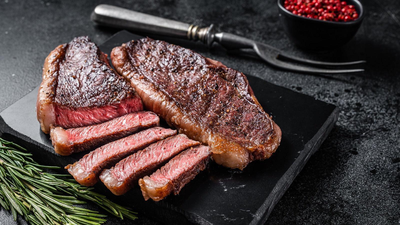 Hormone-free Australian striploin steak vacuum-packed by Tasty Food Affair Singapore